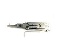 TPM Go Lish I Décodeur de clé 2 en 1 et outil de crochetage de clé multifonction en acier inoxydable pour serrure de maison civile (LW4)