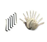 TPM Go Lot de 9 outils de crochetage de serrure avec 6 clés de tension, excellent kit de crochetage pour serrure de porte