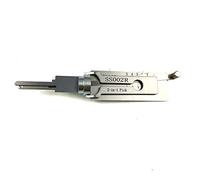 TPM Go SS002R 2 en 1 Pick and Decoder Tool pour serrure S-Groove, outil de verrouillage argenté