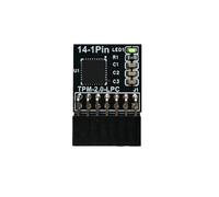 TPM2.0 Module de sécurité de cryptage Carte à distance 14 broches LPC Trusted Platform Integration Computer Adapter Replacement Motherboard Security Chip