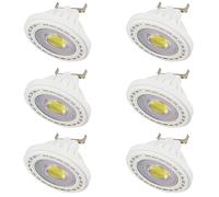 TPMAFF AR111 Ampoule LED G53 Réflecteur Projecteur 12 Watts COB 1200 Lumens (Équivalent halogène 100 W) Angle de faisceau de 120 degrés AC/DC 12 V Spot basse tension Non dimmable (Lot de 6)