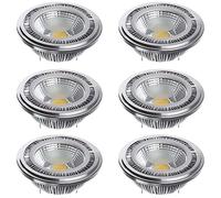 TPMAFF AR111 G53 Ampoule LED Réflecteur 15 Watts COB 1500 Lumens (120W ES111 Equivalent) Angle de Faisceau 60° AC 85V -265V Non-Dimmable (Lot de 6)