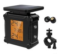 TPMS à énergie solaire pour moto, moniteur de pression des pneus à écran couleur avec capteur de haute précision, système d'alarme sans fil de 0 à 6 bar, étanchéité IP67, (M8)