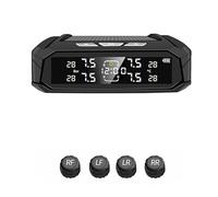 Tpms Capteur de voiture, système Intelligent à 8 bars, for camion, avec horloge électronique de voiture, système Intelligent automatique, affichage de l'énergie solaire Capteur Pression Pneu(K10-Exter
