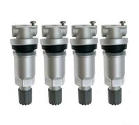 TPMS Kit de réparation de tige de valve de capteur de pression des pneus 4 pièces en métal pour Dodge Chrysler, compatible avec plusieurs modèles de véhicules