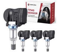 TPMS Lot de 4 capteurs de surveillance de pression des pneus pour | Compatible avec CL500, CLS350, E280, E350, E63 AMG, GL320, GL550, ML350, R320, R550, S450, S600. Remplace A0025407917