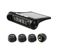 Tpms Système de surveillance d'alarme pression des pneus voiture solaire, capteur pneu externe interne à 4 roues, alerte température(External)