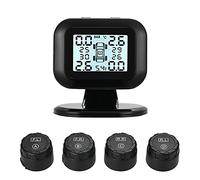 Tpms Système de surveillance la pression des pneus, affichage sans fil en temps réel, 4 capteurs externes, fonction d'alarme