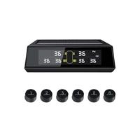 Tpms Système de surveillance la pression des pneus, alarme solaire for plusieurs modèles voiture, écran et capteurs externes à 6, haute étanchéité 5