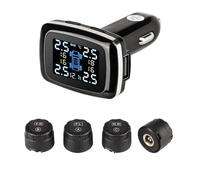 Tpms Système de surveillance la pression des pneus voiture, capteurs, allume-cigare avec Port USB, système contrôle, alarme sécurité automatique(External sensor)