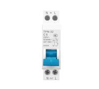 TPN 1P+N Circuit Breaker MCB 6A 10A 16A 20A 25A 32A Din Rail Mounting Miniature Household Air Switch IDGTTLDF(20A)