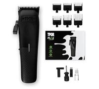 TPOB Play Mini tondeuse à cheveux pour homme avec lame XO - Design super silencieux avec bras de levier SnapTek, lame mobile à 28 dents, finition noire, sans support - Tondeuse de barbier