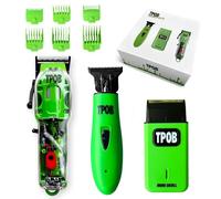 TPOB Slime 2 Tondeuse à cheveux pour homme avec étui vert mat et lame en X Fade