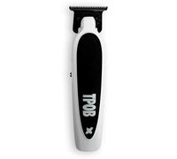 TPOB X Deluxe Tondeuse à cheveux professionnelle sans balais avec poignée en caoutchouc blanc 7200 tr/min pour homme, tondeuse à cheveux sans fil rechargeable Krazy
