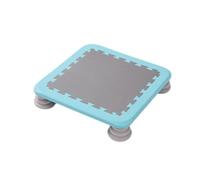 Tpoline Indoor Planche de saut carrée pour enfants Devps Balance Coordinat & Motor ls Capacité 80 kg Intérieur et extérieur Amusant Bleu