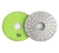 TPSC7 Disque de meulage diamanté brasé sous vide, 3 pouces, 2 pièces, for granit, marbre, béton, polissage rapide .AT7