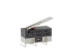 TPSCU7 Lot de 10 interrupteurs fin course M-icro, bouton-poussoir momentané, 1 A, 125 V CA, 3 broches, longue poignée, levier à galet, SPDT, 12 x 6 mm .777