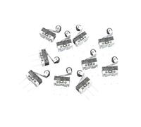 TPSCU7 Lot de 10 micro-interrupteurs fin course à bouton-poussoir 1 A 125 V AC, 3 broches, longue poignée, levier rouleau SPDT 12 x 6 mm, TIAIHUA .777
