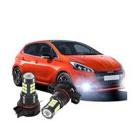 TPSOBRU Antibrouillard Avant pour Peugeot 208, 2012, 2013, 2014, 2015, 2016, 2017, 2018, 2019, 2504, PSX24W, 12276, Blub Feu Antibrouillard Avant LED Phares Antibrouillard