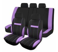 TPSOBRU Housses Siège Voiture Taille Universelle Plupart SUV Camions Dossier Siège Arrière Peut Se Diviser avec 3 Fermetures À Glissière Ensembles Housses Siège(Purple)