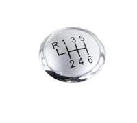 TPSOBRU Voiture Pommeau Levier Vitesses Pour A6 C5 A4 B5 A8 D2 1998-2001 Manuel 5/6 Pommeau Levier Vitesse Capuchon Couvercle Numéro Emblème(6 Speed Gray)