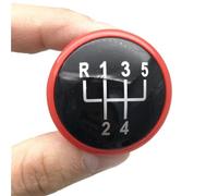 TPSOBRU Voiture Pommeau Levier Vitesses Pour VW Pour Golf 3 GTI R32 Pour Jetta MK3 MK4 Pour Bora Pour LUPO 6X1 Pour Polo 6N2 Pour CADDY Capuchon Pommeau Levier Vitesse(Red 5 Speed)