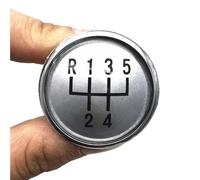 TPSOBRU Voiture Pommeau Levier Vitesses Pour VW Pour Golf Pour Jetta MK3 MK4 GTI Pour Bora Pour Lupo Pour Polo Cache-emblème Pommeau Levier Vitesse 5/6 Vitesses(Silver 5 Speed)