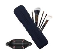 TPSRY Porte Pinceaux Étui à Pinceau de Maquillage en Silicone Support de Maquillage de Voyage avec Fermeture Magnétique Brosses à Cosmétiques Sac de Rangement pour Femmes(noir)