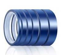TPTGIAR 6 Rouleaux Ruban Chauffant pour Sublimation, Ruban Résistant à la Chaleur 5/10/15/20mmx33m, Ruban Résistant à Chaleur sans Résidus pour Imprimés Électroniques Presse à Sublimation