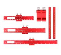 TPTGIAR Lot de 3 règles de traçage réglables en alliage d'aluminium pour le travail du bois avec butée - Règle parallèle pour le travail du bois, le bricolage
