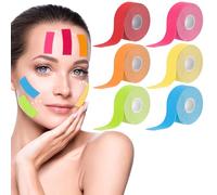 TPTGIAR Lot de 6 bandes de lifting pour le visage, anti-rides, 2,5 cm x 5 m, pour le visage, coupables, anti-rides pour raffermir la peau