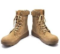 TPTOP Bottes Militaires Tactiques pour Hommes Combat Chaussures de Randonnée Durable Bottine de Combat pour Trekking/Chasse/Travail/Entraînement Militaire,Sand-38EU