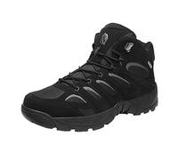 TPTOP Bottes Militaires Tactiques pour Hommes Combat Chaussures de Randonnée Durable Bottine de Combat pour Trekking/Chasse/Travail/Entraînement Militaire,Black-43EU