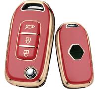 Tpu Car Key Case Cover For Renault Kadjar Captur Megane Sandero Stepway Logan Clio 5 Kangoo Arkana-Red Gold