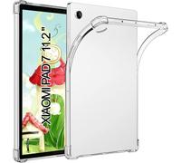 TPU Coque pour Xiaomi Pad 7/7Pro 11,2", avec 4 Coins épaissis, Antichoc, Ultrafine, Bumper Étui Housse de Protection en Silicone, Transparente