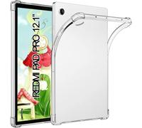 TPU Coque pour Xiaomi Redmi Pad Pro 12,1" 2024, avec 4 Coins épaissis, Antichoc, Ultrafine, Bumper Étui Housse de Protection en Silicone, Transparente