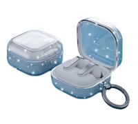 TPU Étui de Protection Transparent en avec Porte-clés, étui Transparent léger et résistant aux Chocs écouteurs sans Fil pour Samsung Galaxy Buds 4 / Galaxy Buds 4 Pro (Pailleté)