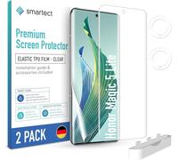 Tpu Protecteur D'écran [2 + 2 Pièces] Pour Honor Magic 5 Lite, Écran + Caméra, Couvre Tout L'écran, Installation Sans Bulles, Protection Anti-Traces De Doigts