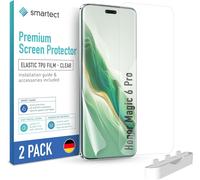 Tpu Protecteur D'écran [2 Pièces, Clear] Pour Honor Magic 6 Pro, Couvre Tout L'écran, Installation Sans Bulles, Protection Anti-Traces De Doigts