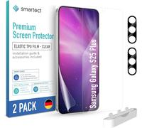 Tpu Screen Protector [2 + 2 Pieces] For Samsung Galaxy S25 Plus, Screen + Camera, Full Screen, Bubble-Free Installation, Anti-Fingerprint Protection