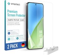 Tpu Screen Protector [2 Pieces, Clear] For Xiaomi 15 5g, Full Screen, Bubble-Free Installation, Anti-Fingerprint Protection