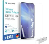 Tpu Screen Protector [2 Pieces, Matte] For Samsung Galaxy S25, Full Screen, Bubble-Free Installation, Anti-Fingerprint Protection