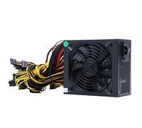 TPUOTI Alimentation ATX 180 V-260 V ETH Bitcoin Miner Alimentation minière 2000 W 2400 W 2600 W Prend en charge 8 cartes d'affichage GPU BTC Puissance minière (2400 W 220 V)