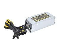 TPUOTI Bloc d'alimentation 2 000 W ETH Mineur GPU 10 x 6 broches pour BTC Antminer Bitcoin S7 S9