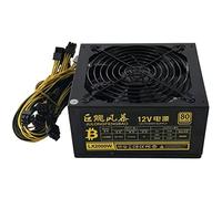 TPUOTI Bloc d'alimentation 2000 W pour boîtier d'ordinateur - Prend en charge 8 cartes graphiques serveur Bitcoin Miner outils