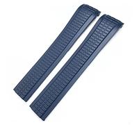 TPUOTI Bracelet de montre en caoutchouc coloré fluorescent de 21 mm pour Patek Philippe 5164A 5167A Aquanaut, série Philippe avec boucle papillon en silicone, Silver Buckle, Agate