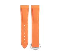 TPUOTI Bracelet de montre en caoutchouc souple et flexible pour Omega Speedmaster Moonwatch Seamaster 300 AT150 Planet Ocean 600 20/21/22 mm Boucle à pointe argentée, 20mm, Agate