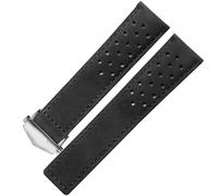 TPUOTI Bracelet de montre en cuir véritable pour TAG Heuer avec boucle déployante 20 mm 22 mm Gris Noir Marron Bracelet en cuir de vache, 22mm, Plastique, Agate