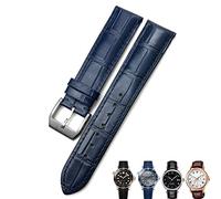 TPUOTI Bracelet en cuir de vache véritable avec fermoir papillon pour Omega Seamaster 300 18 mm, 20 mm, 22 mm, 22mm, Agate