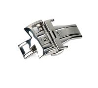 TPUOTI Fermoir papillon en acier inoxydable pour montre VC Vacheron 20 mm Argenté, 20mm, Agate